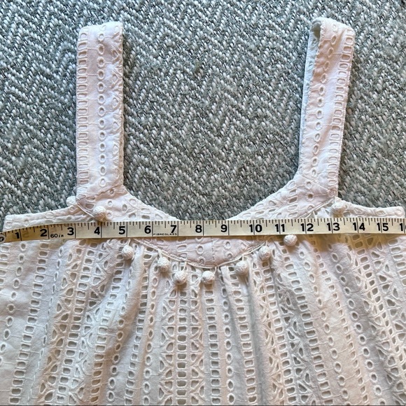 Sundance pom pom keyhole / cutout tank top with tassels. Worn once. - Picture 5 of 7